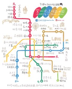 雙北捷運跑步地圖